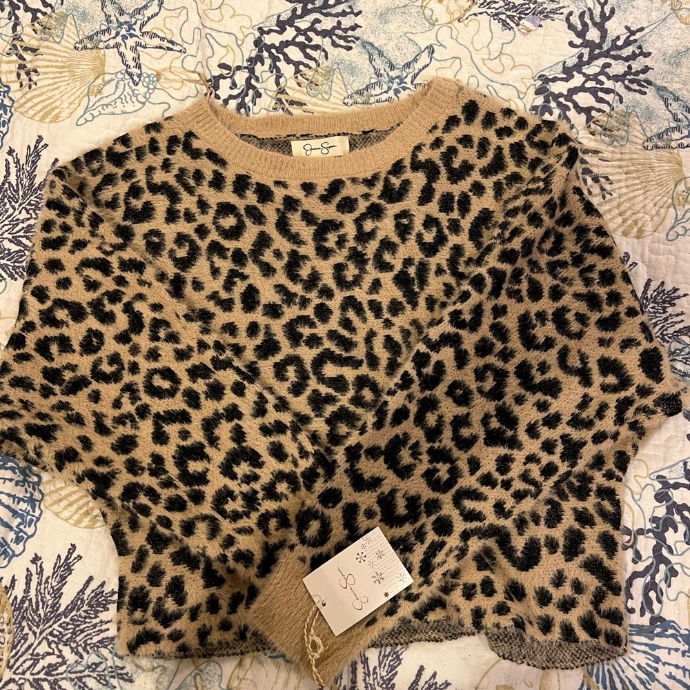 Cheetah print sweater